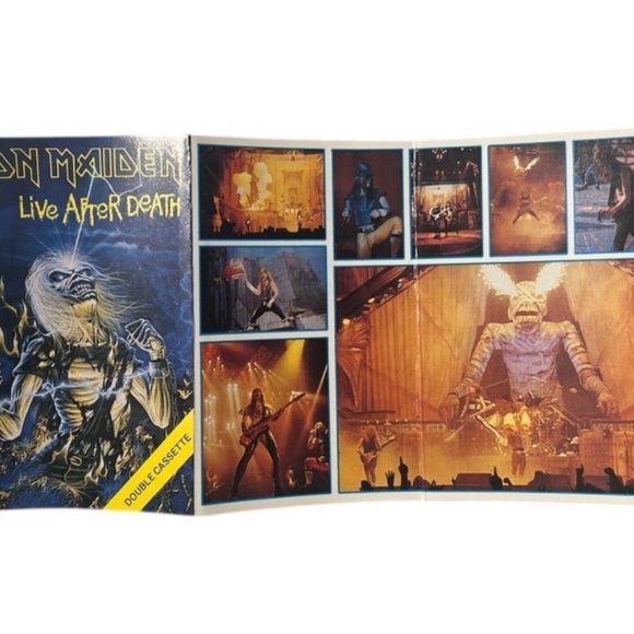 Vintage Iron Maiden 1985 Life After Death Double Cassette Made In Canada - Picture 6 of 8